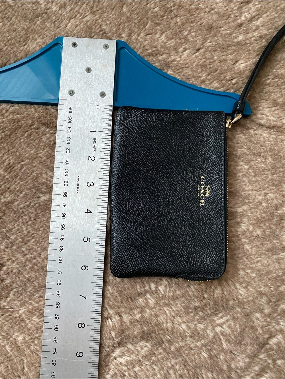 Coach Black Leather Wristlet Clutch - Picture 9 of 9
